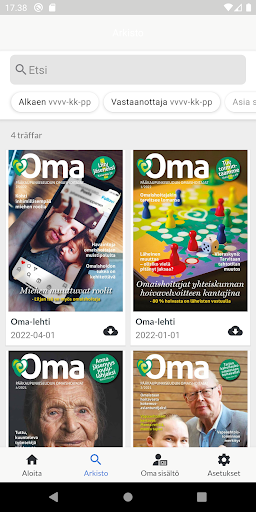 Oma appi Screen 2