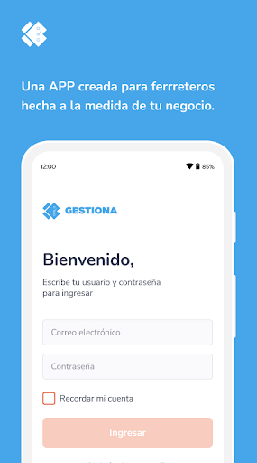Android application Ferrexperto Gestiona screenshort