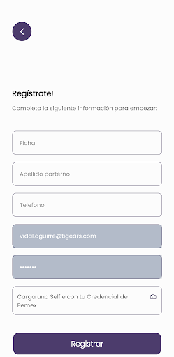 Android application Caja Confianza screenshort