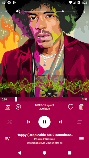 WinVibe Music Player Screen 2