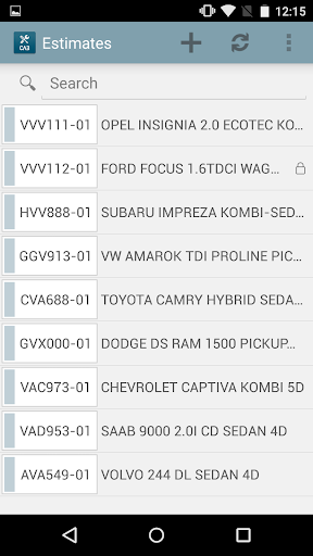 CAB Damage inspection Screen 2