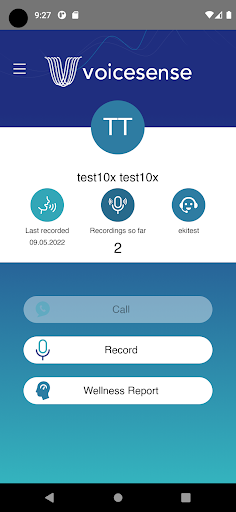 Voicesense Wellness Screen 3