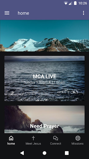 Android application MCA Church Alaska screenshort