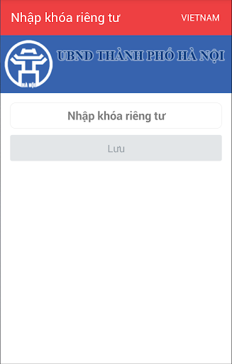 Android application Ha Noi OTP screenshort