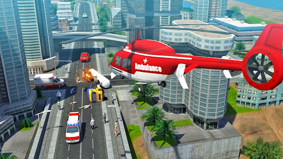 Flying Car Ambulance Game 2021:Modern Heli Games 1.2.3 APK screenshots 12