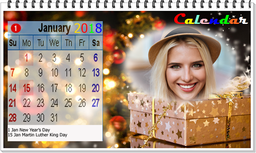 Calendar 2018 photo frame wallpaper