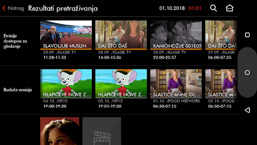 A1 TV za van Screen 3