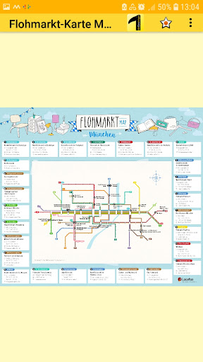 Android application flea market map Munich screenshort