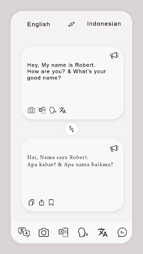 Android application Indonesian English Translate screenshort