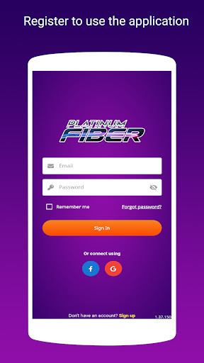 Android application Platinum Fiber screenshort