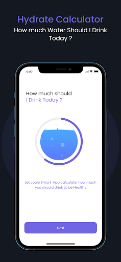 Android application Joule Water Bottle screenshort