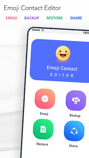 Android application Emoji Contact Editor screenshort
