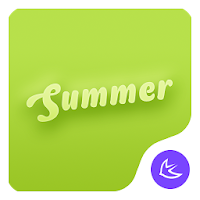 Green Business Summer Life-APUS Launcher theme