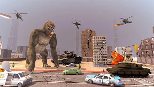 Bigfoot Monster Yeti Hunting Attack Simulator : Angry Gorilla City Rampage  War Vs. Ultimate Monster Attack City Smasher Scary Bigfoot Hunting and Yeti