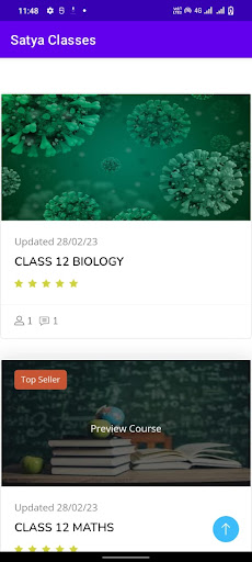 Android application SATYA CLASSES screenshort