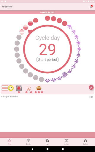 Screenshot of WomanLog Period Calendar