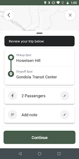 Resort Group Shuttle Screen 3