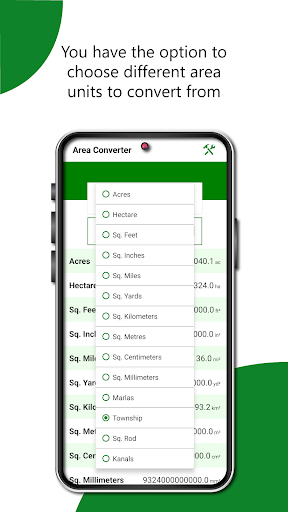 Area Converter - sqft to m2 Screen 3