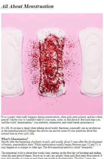 All About Periods Guide Screen 2