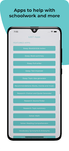 Android application LEET Apps screenshort