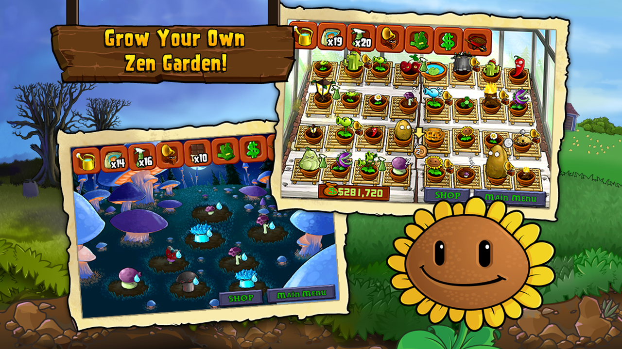 Android application Plants vs. Zombies screenshort