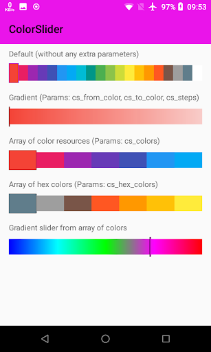 ColorSlider View - Library Screen 2
