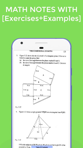 Android application Form 4 KLB Math Notes+Answers screenshort