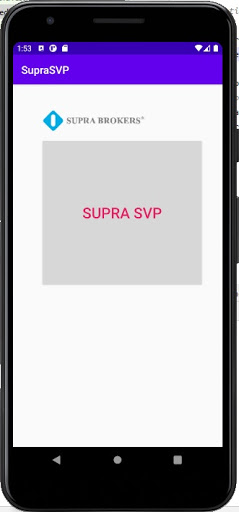 Android application SUPRA SVP screenshort