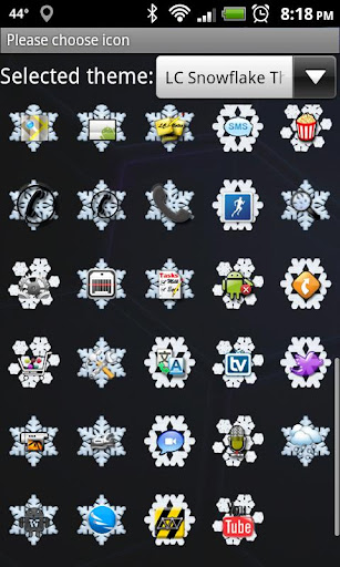 LC Snowflake Theme Screen 3