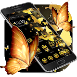 Gold Black Butterfly Theme icon