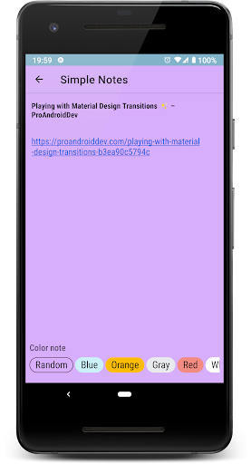 Simple Notes Screen 3