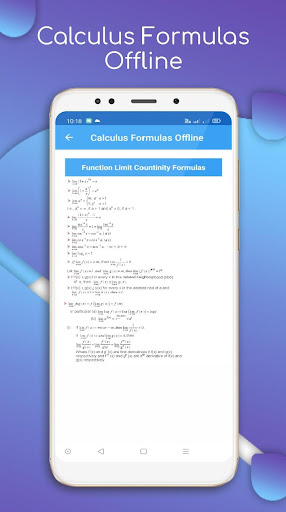 Calculus Formula Offline