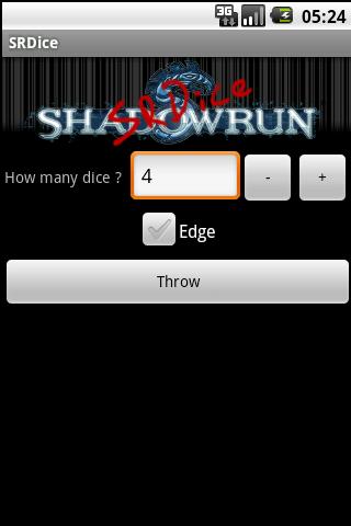 Android application SRDice screenshort