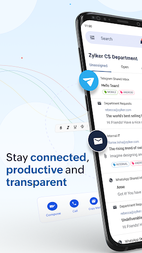 Screenshot of Zoho TeamInbox
