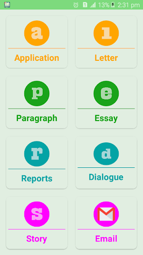 English Writing skill academic Screen 2