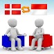 덴마크어-인도네시아어 번역기 Pro (채팅형)
