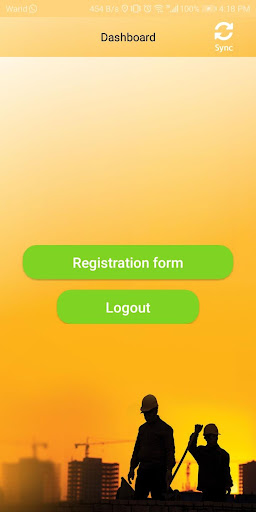 Android application Domestic Workers Registration screenshort