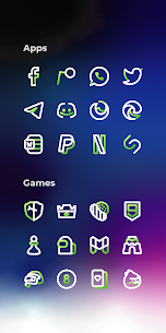 Aline Green APK: linear icon pack (PAID) Free Download 5