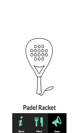 Android application The Padel Racket Info screenshort