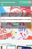 screenshot of Promo Codes and Coupons