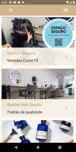 Evolve Hair Studio Screen 2