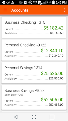 Android application Midland States Bank screenshort