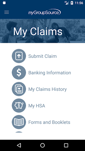 Android application myGroupSource screenshort