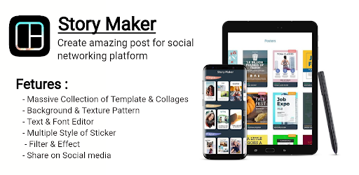 Android application Story Maker : Collage Editor screenshort