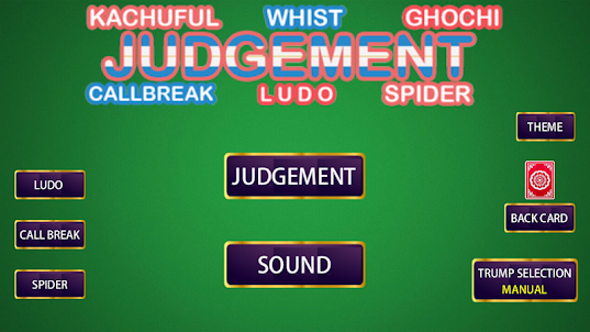 Judgement,Ludo,Spider:All In 1