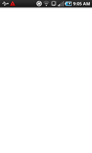 Android application White screenshort