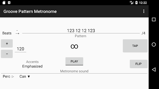 Groove Pattern Metronome Screenshot 2 - AppWisp.com