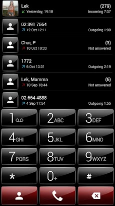 Theme for ExDialer GlossB Redのおすすめ画像1