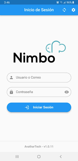 Android application Nimbo Móvil screenshort
