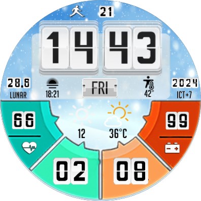 N-SPORT513 DigitalWeather Face screenshot 13